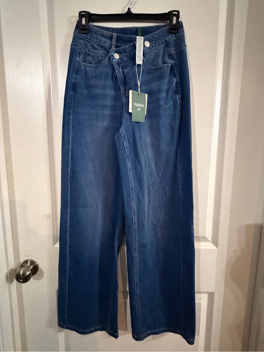 Halara Flex™ Asymmetric Low Rise Zipper Pockets Baggy Wide Leg XS(0-2)